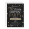 70th Glitter Confetti Surprise Party Invitation