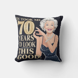 70th granny birthday  cushion