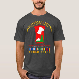 70th Infantry Division Trailblazers w WWII EU SVC T-Shirt