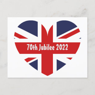 70th Jubilee 2022 England Flag Postcard