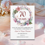 70th Platinum Wedding Anniversary  Save The Date<br><div class="desc">An elegant Wedding Anniversary Save the Date Card.</div>