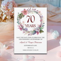70th Platinum Wedding Anniversary 