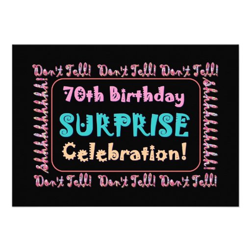 Surprise 70Th Birthday Party Invitation Templates 5