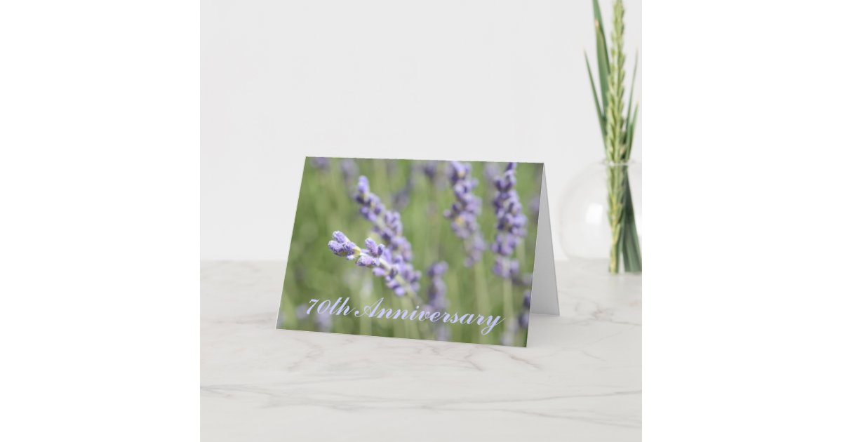 70th Wedding Anniversary Greeting Card Zazzle.co.uk