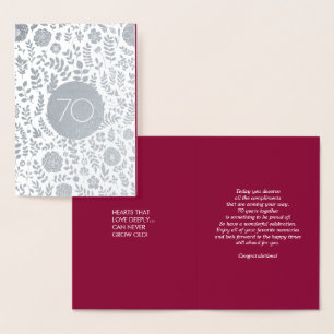 70th Wedding Anniversary Greeting Cards