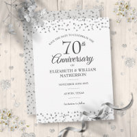 70th Wedding Anniversary Love Hearts Save the Date