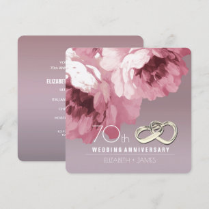 70th Wedding Anniversary Party Invitations