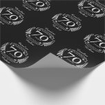 70th Wedding ANNIVERSARY PLATINUM Wrapping Paper<br><div class="desc">A design to celebrate your SEVENTIETH year of marriage. PLATINUM is the traditional gift for this occasion. The text reads PLATINUM 70 year anniversary. A romantic design to celebrate your 70th year of marriage. If you would like any help customising this design please contact me, there is an ask this...</div>