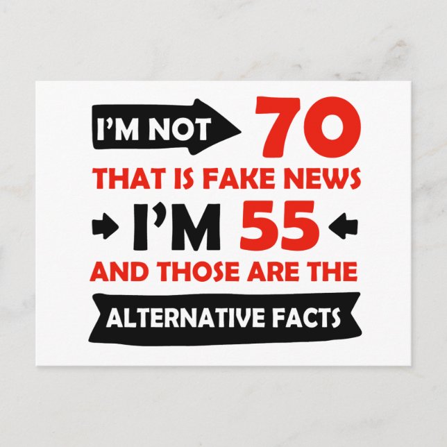 70th year old birthday gifts postcard (Front)