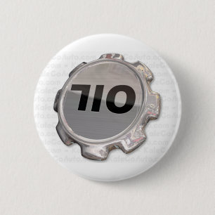 710 cap keychain, incl watermark 6 cm round badge
