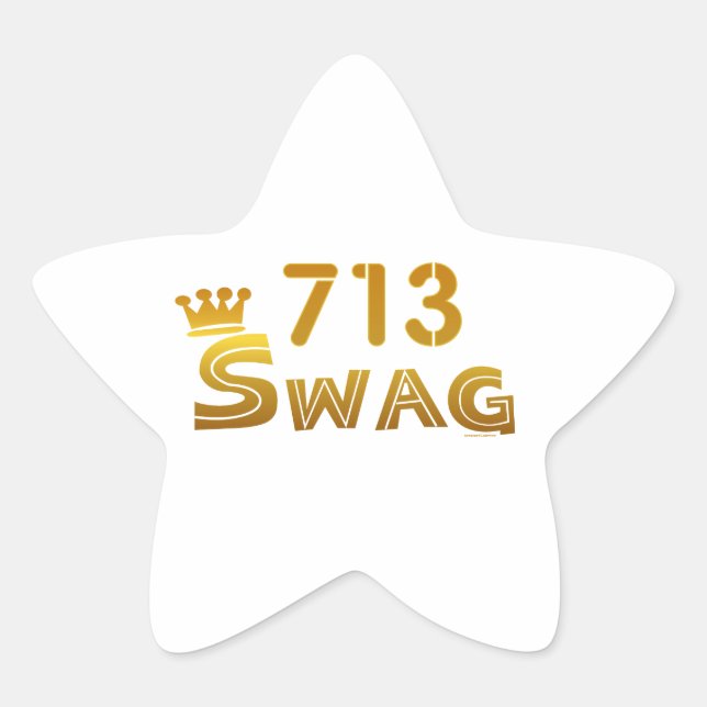 713 Texas Swag Star Sticker (Front)