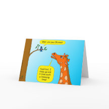 714 giraffe cartoon get well card
