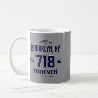 718 Brooklyn New York Forever Home Area Code Pride Coffee Mug