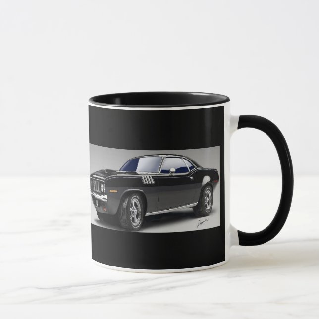 71 Barracuda Muscle Car Coffee Mug (Right)