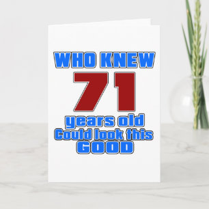 71 Birthday Designs Card
