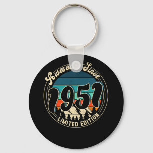 71 Year Old Vintage 71st Year Old Birthday 1951 Key Ring