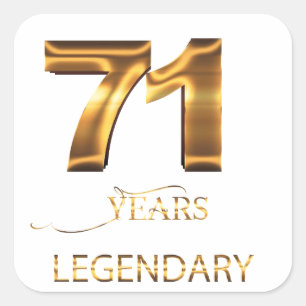 71 years legendary sticker