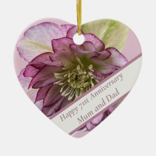 71st Anniversary Editable Ceramic Tree Decoration