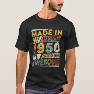 71St Birthday Born In 1950 Quarantine Edition 71 Y T-Shirt