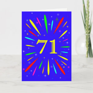 71st Birthday Explosion Card