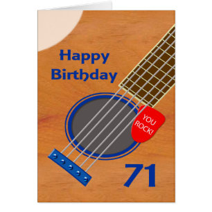 71st Birthday Guitar Player Birthday