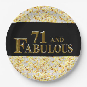 71st  Birthday  Paper Plate