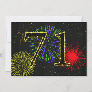 71st birthday party invitate invitation
