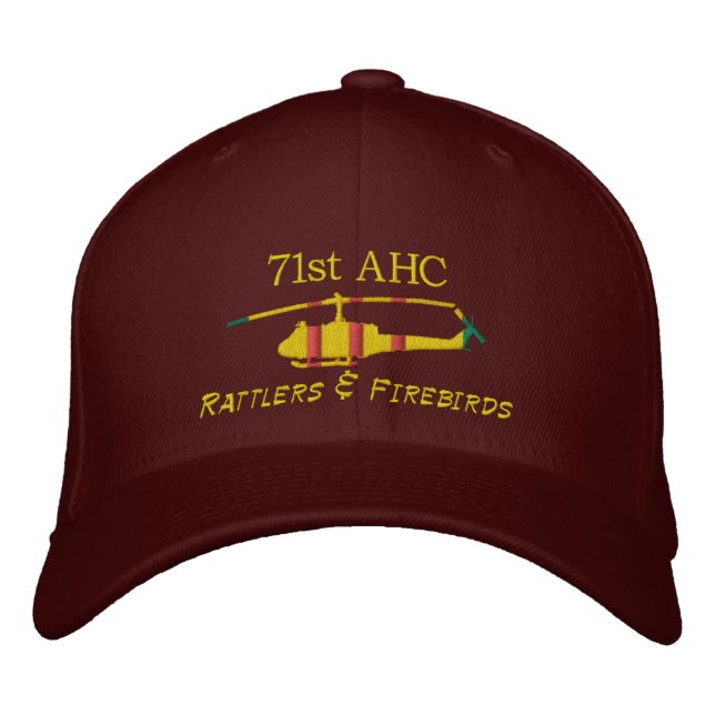 71stAHC Vietnam UH1 Embroidered Hat (Front)