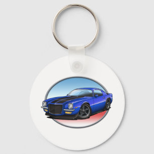72 Blue B Camaro.png Key Ring