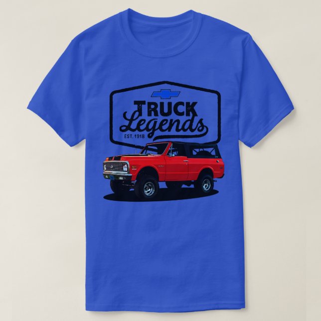 72 Chevy Blazer T-Shirt (Design Front)