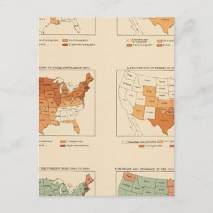 72 Density, proportion, increase, foreign born Postcard