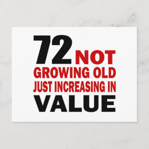 72 Just Growing Birthday Postcard
