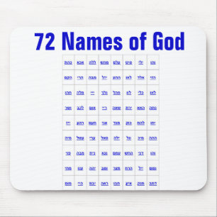 72 Names of God Mouse Mat