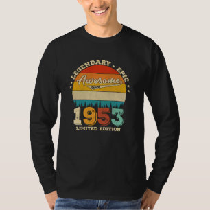 72 Year Old Bday 1953 Awesome 72nd Birthday Gift T-Shirt