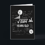 72 Years Old Bday Math Teacher 72nd Birthday Gift Card<br><div class="desc">Birthday Design For anyone who's horoscope say difficult & Stubborn But totally worth.Wear it with pride at work,  school gym perfect to pair with shorts,  leggings or jeans for a casual yet trendy Look</div>