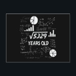 72 Years Old Bday Math Teacher 72nd Birthday Gift Postcard<br><div class="desc">Birthday Design For anyone who's horoscope say difficult & Stubborn But totally worth.Wear it with pride at work,  school gym perfect to pair with shorts,  leggings or jeans for a casual yet trendy Look</div>