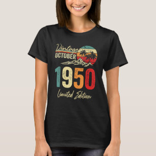 72 Yr Old Vintage October 1950  72nd Birthday T-Shirt