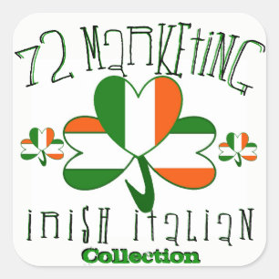 72marketing Irish Italian Stickers