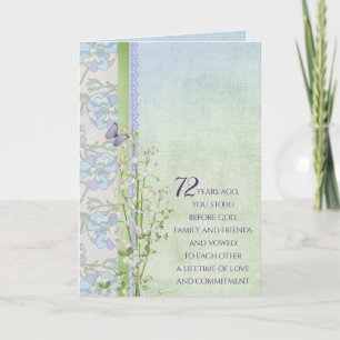 72nd Anniversary Lily of the Valley bouquet Card