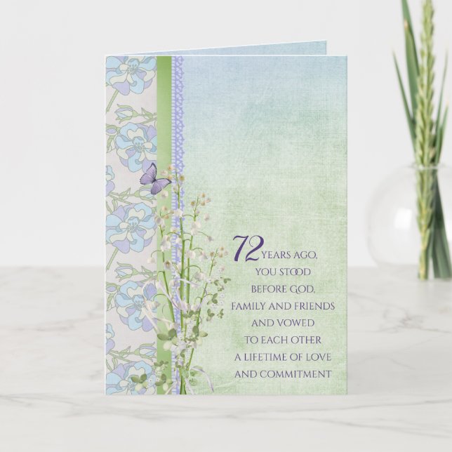72nd Anniversary Lily of the Valley bouquet Card (Front)