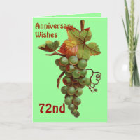 72nd Anniversary wishes, customisable