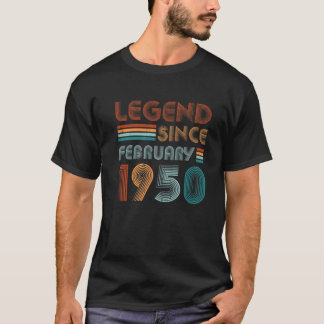 72Nd Birthday For 72 Year Old Legend Since Februar T-Shirt