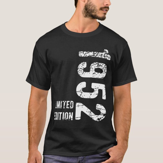 72nd Birthday Gift 1952 Limited Edition 72 Years T-Shirt (Front)