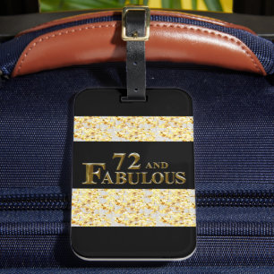 72nd  Birthday  Luggage Tag