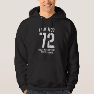 72nd Birthday Men Women Vintage 72 Year Old Hoodie