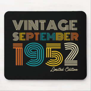 72nd Birthday Vintage September 1972 Limited Edtn. Mouse Mat