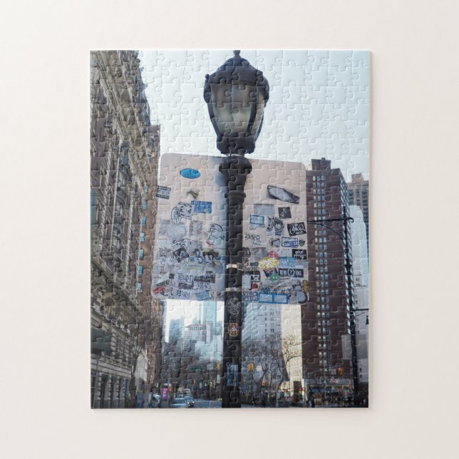 72nd Street Lampost Sign New York City NYC Jigsaw Puzzle (Vertical)