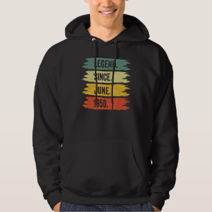 72th Birthday Retro Vintage Legends Were Born In J Hoodie