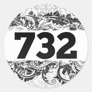 732 CLASSIC ROUND STICKER