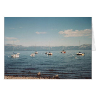 73. Boats at Anchor, Lake Tahoe, CA